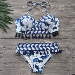 NIDALEE Swimwear Women Swimsuit Sexy Bikini Set Two-pieces Explosion Models With Steel Support Small Tassel Beach Bathing Suit