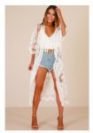 Sexy White Lace Beach Cover Up Swimwear Women Dress Bikini Cover Up Elegant Temperament Pareos For Women Beach Tunic Bathingsuit