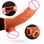 190mm Silicone Condom Reusable Penis Extender Sleeve Male Dick Cock Enlargement Condoms For Men Dildo Enhancer Delay Ejaculation