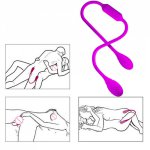 Dual-Head String Vibrator G-spot Clitoral Stimulator Anal Butt Plug Massager Adult Toy  Clitoris Vagina Massager Dildo