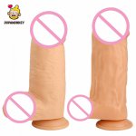 DopaMonkey 10.63inX3.46in Super Big Dildo Strong Suction Cup Super Huge Realistic Silicone Very Big Penis Sex Toy For Woman