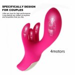 Powerful G-spot Vibrator Dildo Toys Vaginal Anal Clitoris Stimulation Wireless Vibrator USB Charging 4 Motors Sex Toy for Women