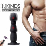 Vibrator Sex Toys For Woman Big Vibrator Anal Vibrating Prostate Massager, Remote Control Butt Plug for Male with Suction #50