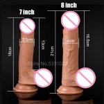 7/8 Inch Strapon Large Realistic Dildos Huge Phallus Thick Silicone Penis With Suction Cup G Spot stimulator Sex Toys for Women
