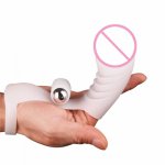 Female Strap-on Finger Vibrator Mini Silicone Massager Clitoris G Spot Stimulator Sex Toys-25