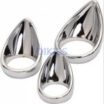 D:50mm metal teardrop cock ring,tongue shape penis ring, dildo cage, Penis chastity device Free shipping