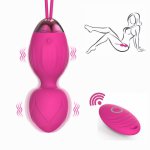 Silicone Kegel Ball Remote Control Vibrating Egg Vaginal Tight Exercise Ben Wa Ball Vibrator Geisha Ball Adult Sex Toy for Women