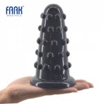 Faak, FAAK Big anal plug beads anal dildo raised dots sex toys for women men huge butt plug anus massage vagina stimulate sex shop 074