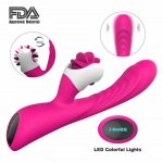 Nipple Vibrator G Spot Rabbit Vibrator Powerful Vibrator Clitoris Tongue Vibrator Clit Sucker Phalos Sex Toys For Woman S551