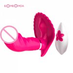 Invisible Vibrating Panties Remote Control Butterfly Vibrator Strapless Straps on Dildo G Spot Vibrator Sex Toy For Women