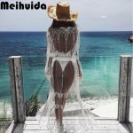 Sexy Women Lace Crochet Sheer Bikini Beachwear Cover up Swimwear Swimsuit Beach Dress Summer Bathing Suit