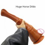 15.75*3.15 Inch Animal Huge Dildo Soft Realistic Horse Penis Big Dildo Anal Sex Toys Dildos For Women Vagina Anal Masturbator