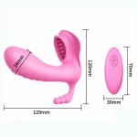 Massage Butterfly Dildo Vibrator G-spot Clitoris Stimulator Wireless Remote Control Vagina Massage Adult Sex Toys for Woman