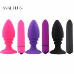 Silicone Butt Plug Smooth Touch Anal Plug Vibration Anal Sex Toys for Woman Men Gay