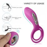 Silicone Penis Vibrating Ring, Cock Sex Rings Vibrators, Delay Ejaculation Clitoris Stimulator Adult Erotic Toy Sex Toys For Man