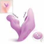 Sex Vibrating Wearable Butterfly Strapless Vibrator Wireless Remote G-spot Clitoris Stimulator Vibrators for Women Masturbation