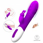 Powerful Rabbit Vibrator Silicone Sex Toys for Women G-spot Vibrator Clitoris Stimulate Massager Dildo Vibrator Dual Vibration