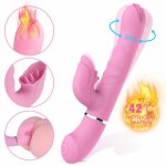 Swing Rotating Phallus Vibrator Anal Plug Soft Rubber Female Masturbator Charging Climax Vibrator Sex Toys for Woman