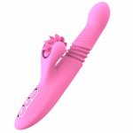 Intelligent Tongue Licking Telescopic Vibrator Magic Wand Sex Toys For Woman Erotic Adult Heating Vibrators For Women Clitoris