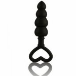 sex toys Anal Sex Toys heart-shaped ring of silicone anal plug  The silicone pulled bead