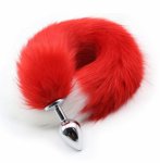 fantasy Wild Fox Tail Anal Plug Metal Furry Doggy Sex Toys Butt Plug BDSM bondage Flirt Anus For Women cat Tail gspot Stimulate