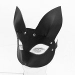 BDSM Fetish Sex Toys PU Leather Fox Mask Exotic Accessories Head Bondage Restraints Slave Mask Role Play SM Sex Toys Adult Game