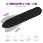 10 Frequency Mini Bullet Vibrator Waterproof Vibrating Egg Clitoris G-spot Stimulator Dildo Vibrator Carry Sex Toys for Women