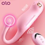 OLO 7 Speeds Electric Shock Vibrator Orgasm Remote Control Jump Egg  G-spot Clitoris Stimulator Sex Toys For Woman