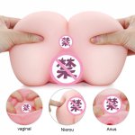 Male Masturbator Big Ass Sex Model Doll Toy Realistic Double Hole Beautiful Vaginal Asshole Sex Masturbators Silicone Cup