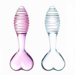 AUEXY Anal Toys Thread Anal Plug Heart Shaped Handle Butt Plug Sex Product Toys For Women Gay