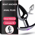 Hot New Toys For Adult Plug Anal Sex Metal Butt Plug With Jewelry Erotic Toy Non Vibrating Anal Plug Intimate Good For Men/Women