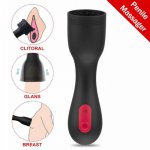 9 Ejaculation Penis Head Vibrator Rechargeable Masturbator Sex Toys Waterproof Testis Clitoris Nipple Stimulator For Couples Man