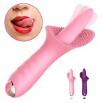 Tongue Lick G Spot Vibrator For Women Clitoris Stimulator Sex Shop Blowjob 10 Speed Vibrating Vagina Massager Sex Toys For Adult