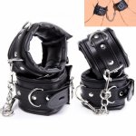 Soft Leather Sponge Handcuff Ankle Cuff ,BDSM Bondage,Sex Handcuffs Anklecuffs,Exotic Lingerie Accessories