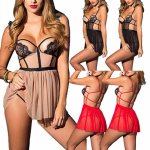 Sexy Woman Exotic Apparel Lingerie Lace Sleepwear Teddy Women's string Underwear Baby Doll Nightwear