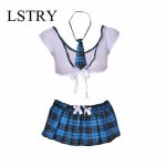 2020 New School Girl Sexy Costumes Student Uniform Maid Fancy Cosplay Lingerie Women Hot Student Uniform Dress Outfit Costumes