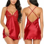 Lace Backless Exotic Dress Women Transparent Lingerie Sexy Erotic Nightwear Lenceria Mujer Sex Underwear Erotic Costumes Pajamas