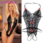 VATINEG-string Erotic Lingerie Lace Siamese Perspective Three-Point Underwear Sexy Costumes Sexy Lingerie Sex Toys for Women