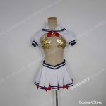 [Customized] Anime Super Sonico Cosplay Costume Pisces Sexy Uniform Costumes Halloween Costume for women free shipping