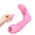 7 Speed Tongue Licking Wearable Vibrator Dildo Vibrating Panties Vaginal Massage G Spot Clitoris Stimulator Female Masturbation
