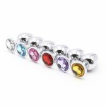 Metal Anal Plug Crystal Decoration Butt Plug Adult Sex Erotic Toys For Couples Prostate Massager Fetish Anus Toys For Women Men