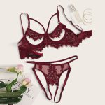 Erotic Sexy Lingerie Set Women Babydoll Lace Open Bust Crotchless Sexy Underwear Bra G String Sexy Langerie Sex Costumes Erotica