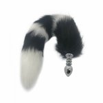 Fox, SML Anal Sex Toys Fox Tail Insert Butt Plug Anus Massager Thread Anal Plug Funny Adult Cosplay Accessories Butt Tail H8-217E