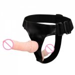 Lesbian Strapon Harness Double Dildo Super Soft Silicone Strap on Cock Realistic Penis Adult Sex Toys for Woman Sex Products