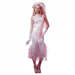 Porn Women Lingerie Sexy Lace Wedding Dress Bride Cosplay White Hot Erotic Costume Transparent Sexy Underwear with GLOVES T-BACK