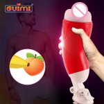 Real Pussy Aircraft Cup Male Masturbator Silicone Blowjob Masturbation Cup Hands Free Realistic Soft Vagina Sex Toys for Men