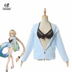 ROLECOS FGO Jeanne d'Arc Swimsuit Fate Grand Order Game Cosplay Costume Joan of Arc Cosplay Swimwear Pool Party Sexy Bikini