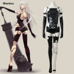 NieR Automata A2 Cosplay Costume A No. 2 Sexy Suit Heroine Uniform Halloween Carnival Outfit Game Adult Women Leather Party