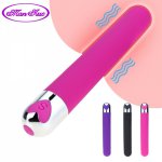 Sex Vibrator Clitoris and G-Spot Nipple Stimulator Vibrate Massager Bullet Vibe Orgasm Vagina Dildo for Travel USB Rechargeable