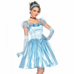 Party Blue Fairy Tail Cosplay Hot Sexy Cinderella Costume Adult Princess Dress Women Halloween Uniform Costumes For Role Playing